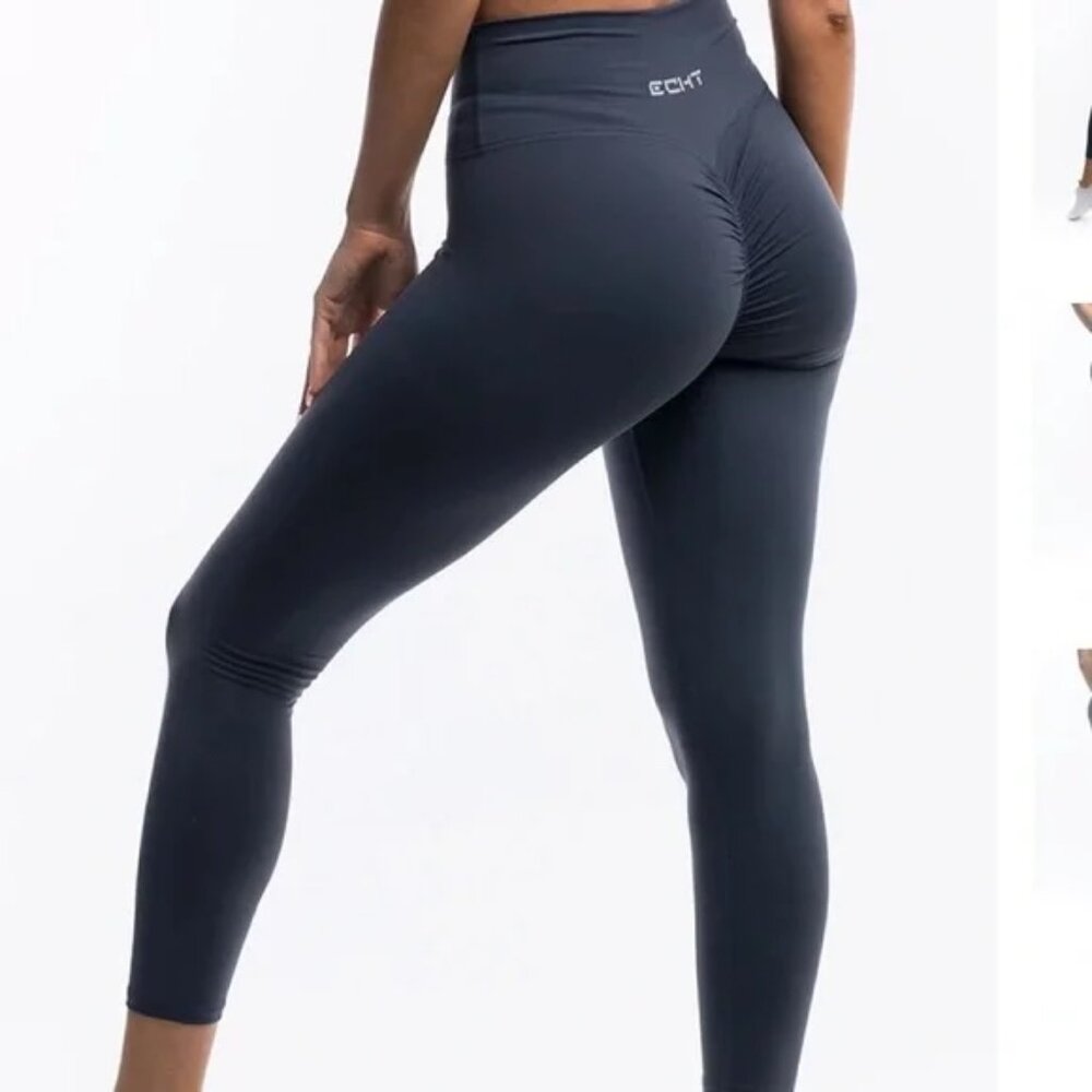 ECHT FORCE SCRUNCH LEGGINGS - S smoke (dark blue-ish grey) - Picture 3 of 5